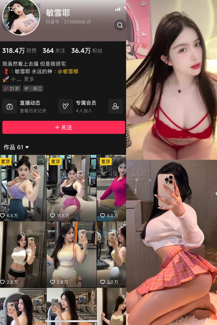 抖音 敏雪耶 微密圈 NO.003期 【12P17V】最新至:2023.9.30