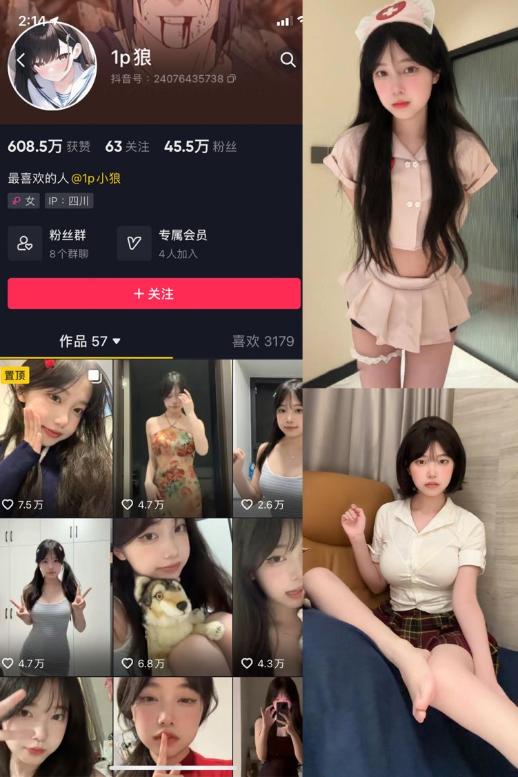 抖音 1p狼 微密圈 NO.006期 【12P3V】最新至:2024.3.21