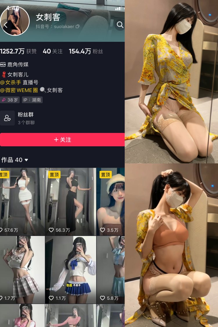 抖音 女刺客 微密圈 VIP NO.029期 【4P1V】最新至:2023.6.19