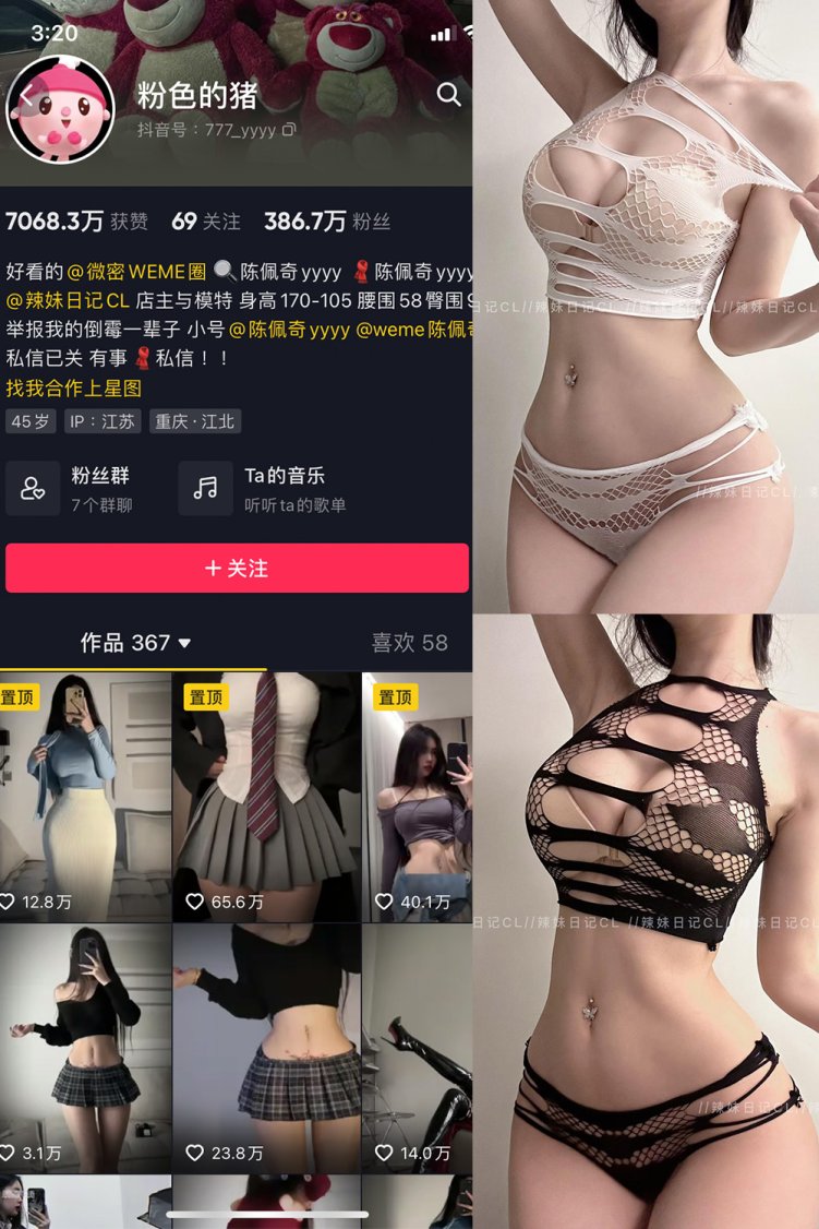 抖音 粉色的猪 微密圈 NO.017期 【8P】最新至:2023.6.23