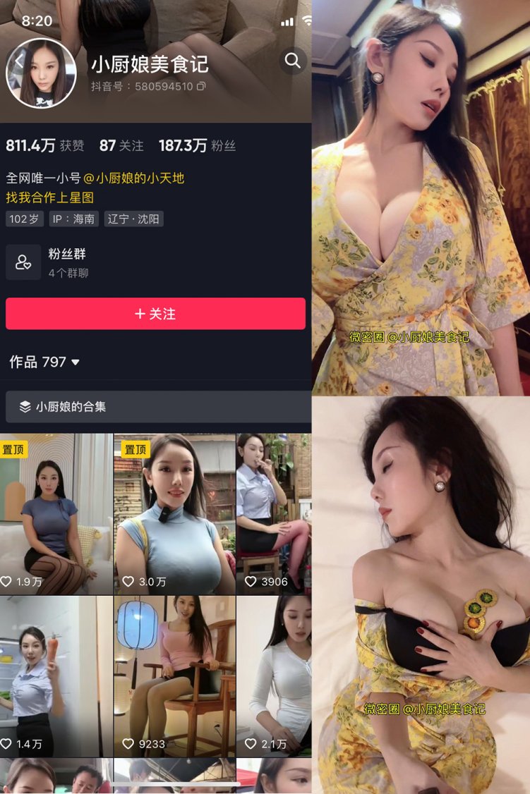 抖音 小厨娘美食记 微密圈 NO.005期 【9P】