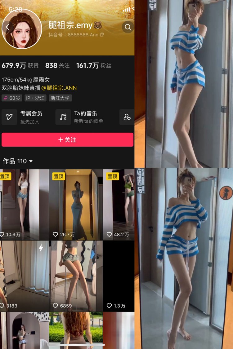 抖音 腿祖宗emy 微密圈 NO.001期 【28P13V】