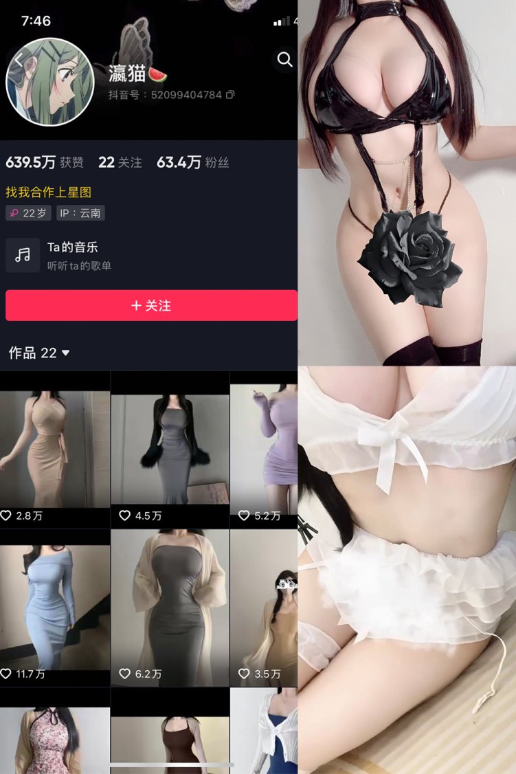 抖音 瀛猫 微密圈 NO.009期 【4P9V】最新至:2023.6.23