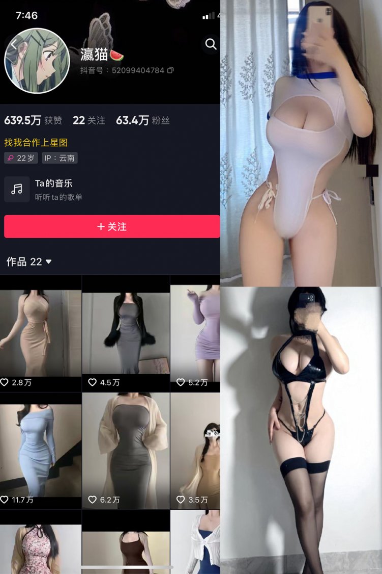 抖音 瀛猫 微密圈 NO.046期 【18P2V】最新至：